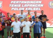 Pertandingan Tenis Lapangan Polda Kalsel dalam Rangka Hari Bhayangkara Ke-79 Resmi Ditutup, Berikut Pemenangnya