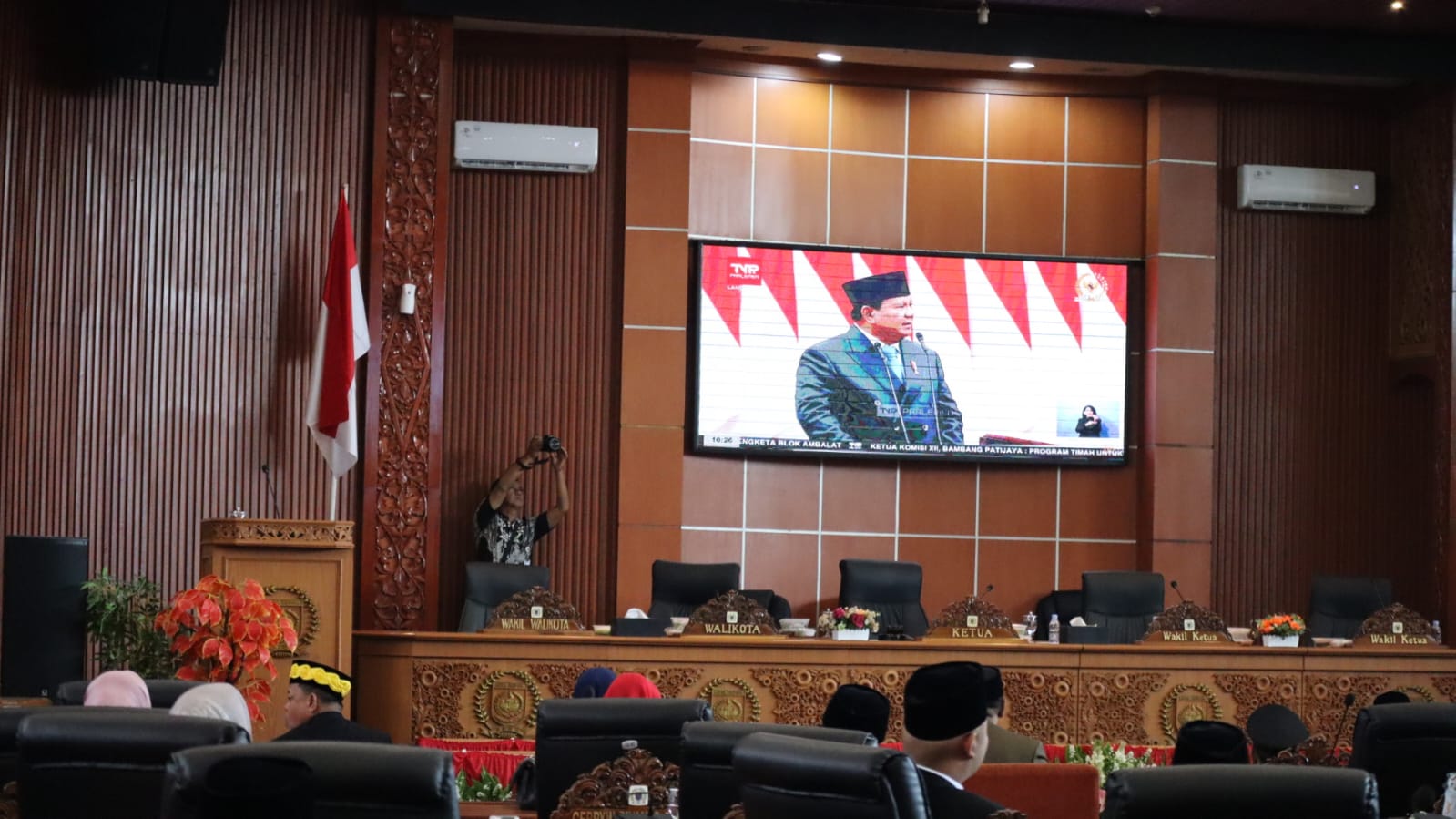 Wali Kota Depok Hadiri Rapat Paripurna Istimewa Dalam Rangka Mendengarkan Pidato Kenegaraan Presiden RI