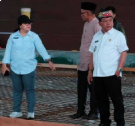 Bupati Kapuas dan Kadis PUPR, Himbau Pelaksana dan Pengawas Proyek Aktif Dilapangan