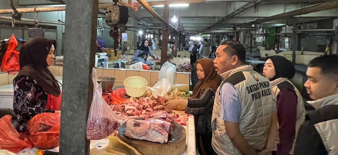 Hari Pertama Ramadhan, Satgas Pangan Polda Kalsel Sidak Pasar Antasari Banjarmasin