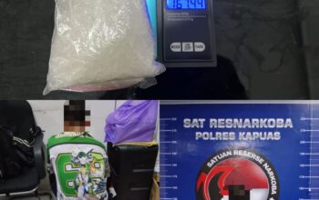 Polisi Tangkap Pengedar Sabu 167 Gram di Kapuas