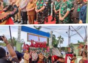 Disambut Ritual Adat Dayak, Danpuspomad Resmikan Pembangunan Kantor Densubpom di Kapuas