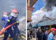 Enam Rumah Terbakar di Pemukiman Padat Jalan Anggrek Gang VII Selat Tengah Kabupaten Kapuas