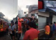 Kebakaran Pasar Blok R Kapuas, Lima Lapak Hangus Dilalap Api