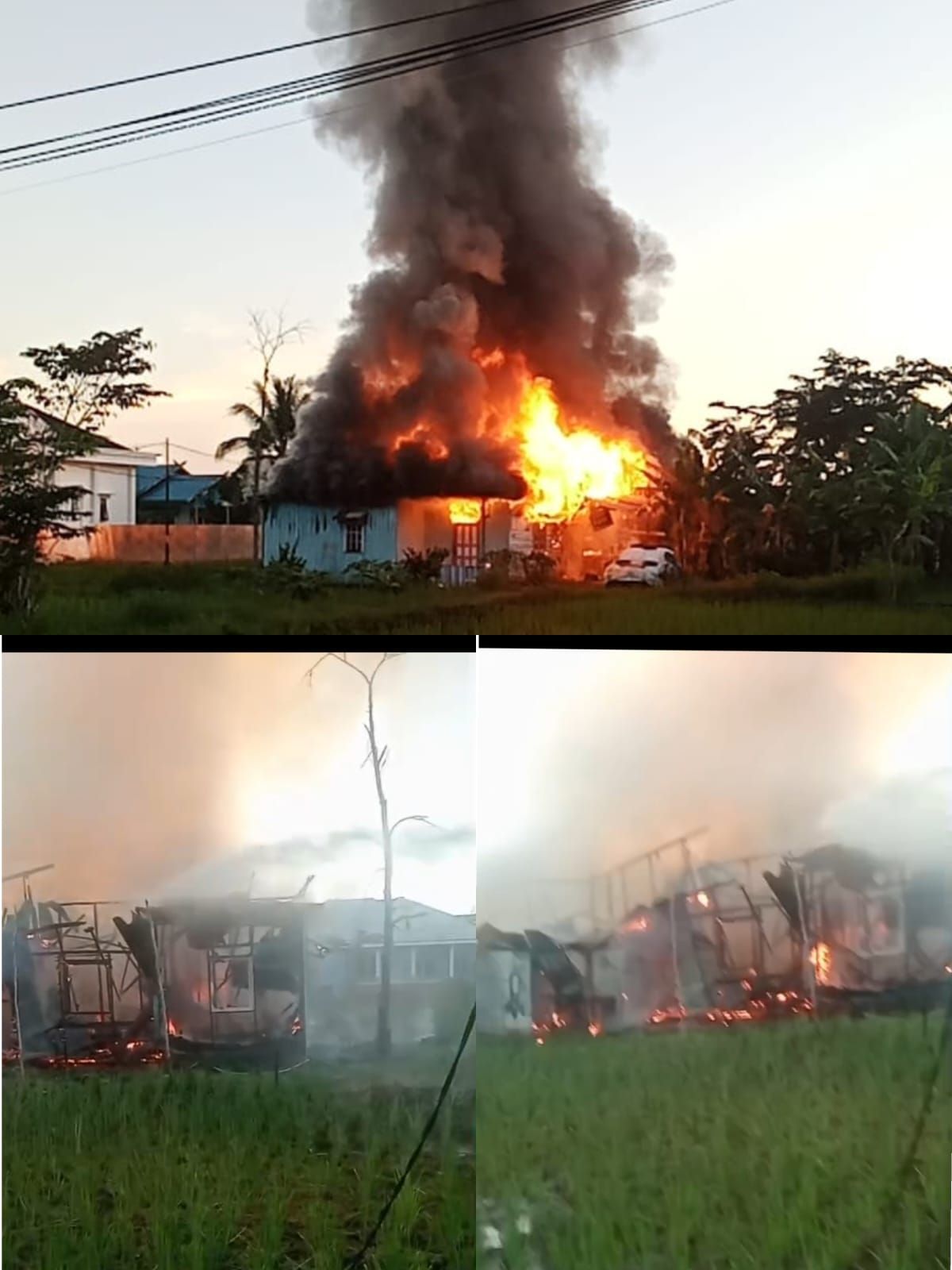 Kebakaran Hanguskan Penggilingan Padi di Kapuas, Kerugian Ratusan Juta