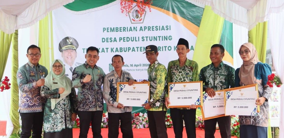 Empat Desa Berhasil Tekan Stunting, Pemkab Batola Beri Penghargaan