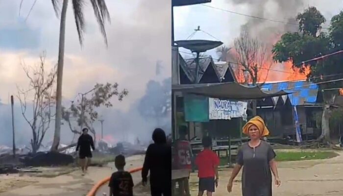 Musibah Kebakaran Pemukiman di “Timpah” Mendapat Perhatian Bupati Kapuas Beserta Jajaran Terkait