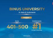 Konsistensi yang Dijaga: BINUS University Kembali Jadi PTS Nomor 1 di Indonesia versi THE Asia University Rankings 2026