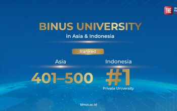 Konsistensi yang Dijaga: BINUS University Kembali Jadi PTS Nomor 1 di Indonesia versi THE Asia University Rankings 2026