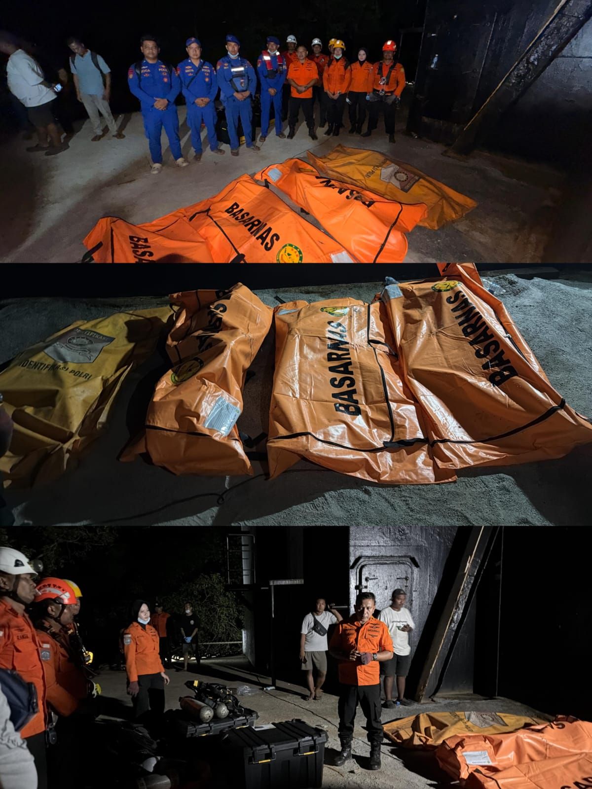 Diduga Keracunan Gas Beracun, Empat Kru Kapal Tewas di Manhole Kapal