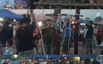 Ribuan Pengunjung Padati Lokasi ‎Tabuh pertama Tiwah di Tahawa