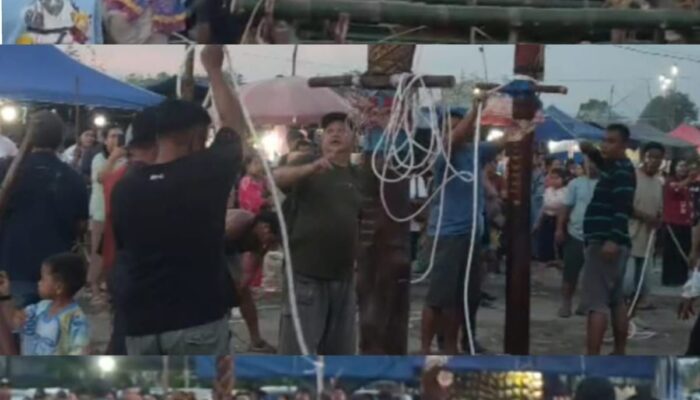 Ribuan Pengunjung Padati Lokasi ‎Tabuh pertama Tiwah di Tahawa
