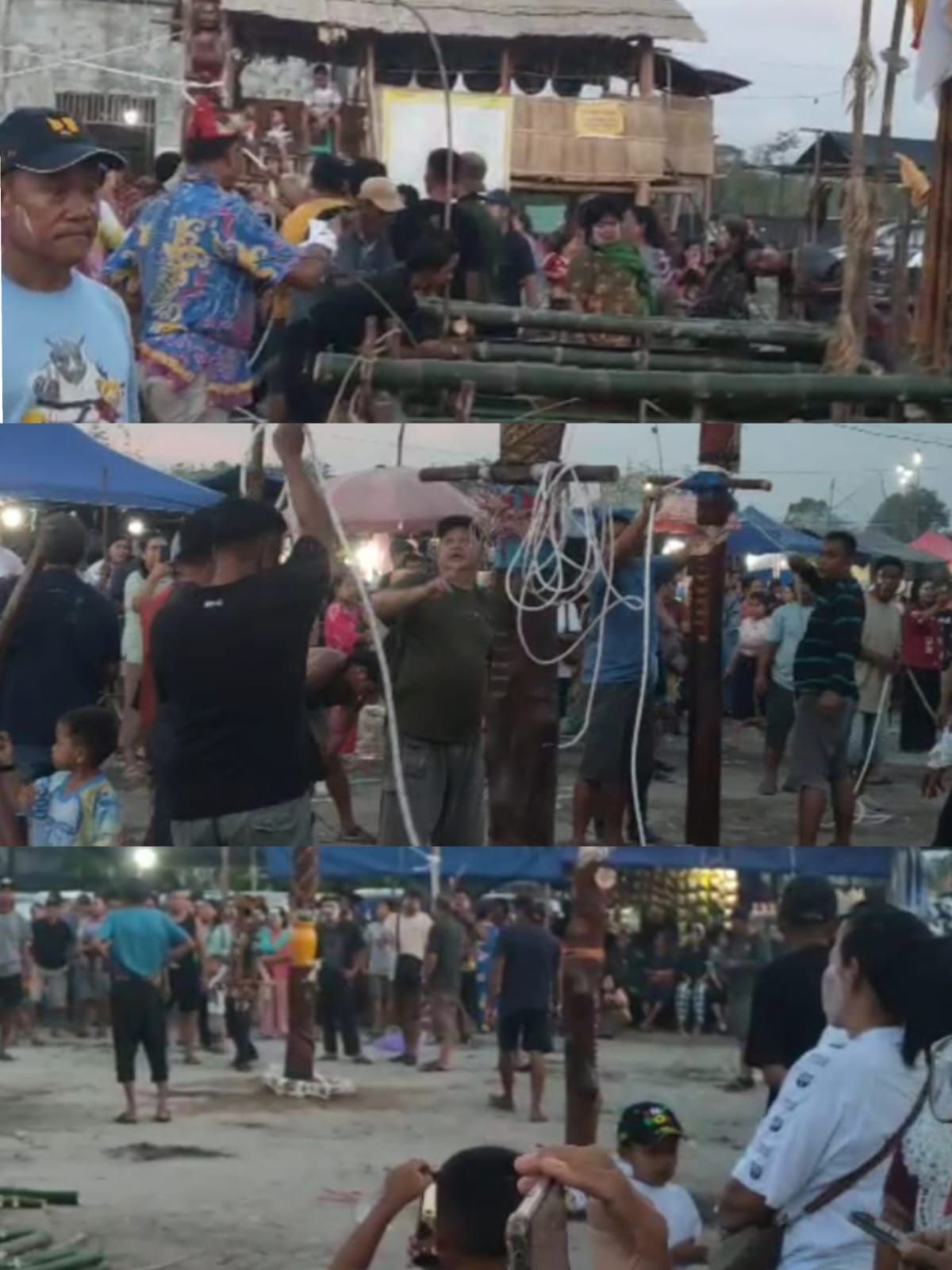 Ribuan Pengunjung Padati Lokasi ‎Tabuh pertama Tiwah di Tahawa