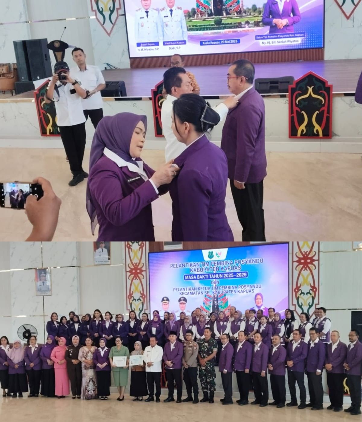 Lantik Tim Pembina POSYANDU se Kabupaten Kapuas, Bupati Sebut POSYANDU Jadi Ujung Tombak Pelayanan Dasar