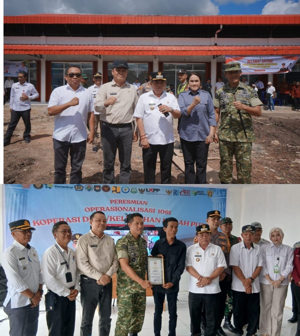 Kodim 1011/KLK Resmi Luncurkan Koperasi Desa/ Kelurahan Merah Putih di Resmikan Presiden RI Via Zoom