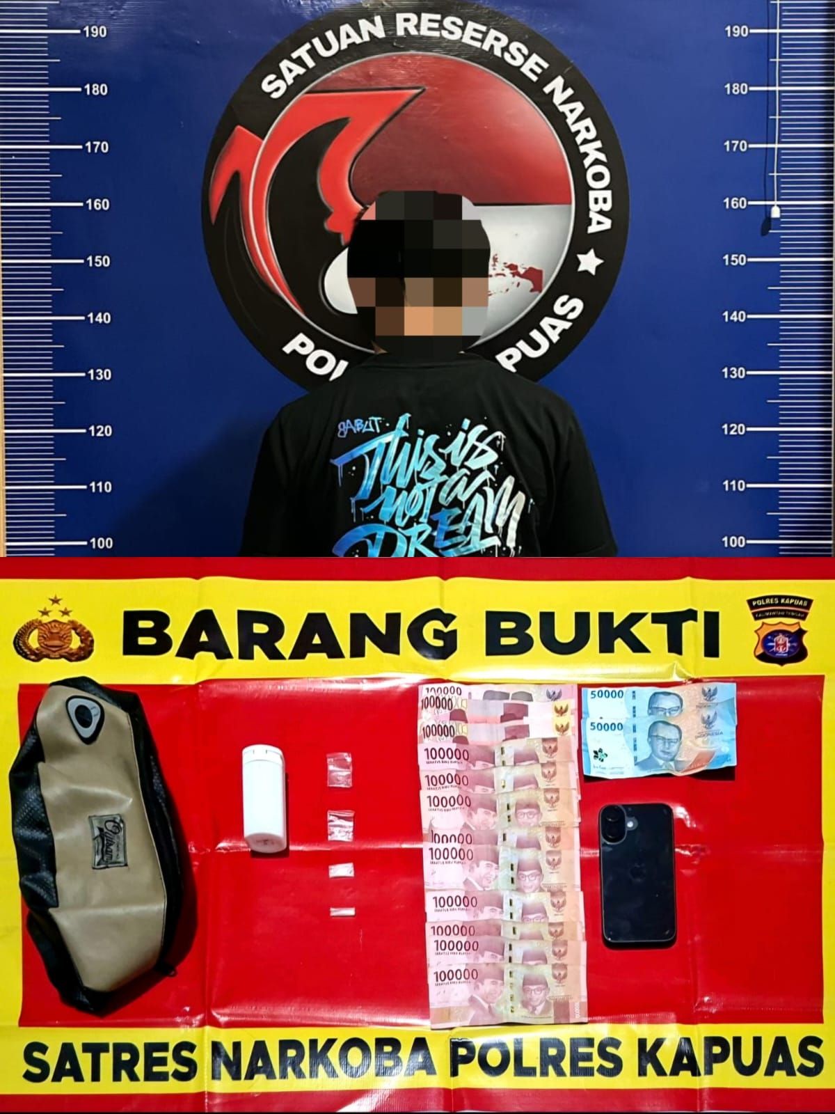 Polisi Tangkap Pria di Mantangai, Empat Paket Sabu Diamankan