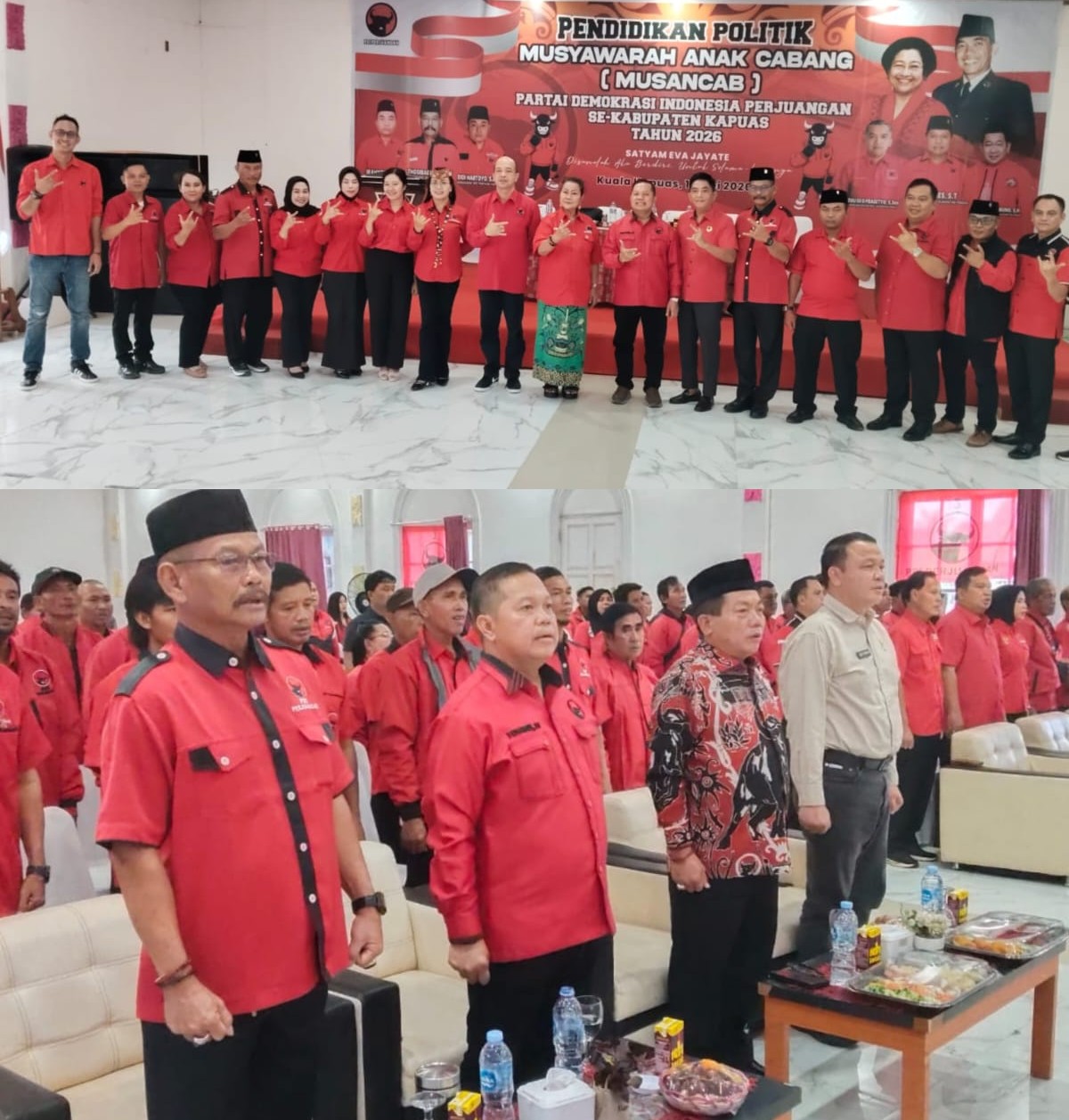DPC PDI Perjuangan Kapuas Lantik 187 Pengurus Anak Cabang, Fokus Perkuat Basis dan Capai 15 Kursi DPRD