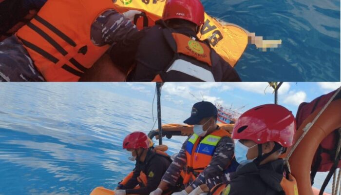 Tim SAR Gabungan Berhasil Temukan Nelayan yang Terjatuh di Perairan Muara Kintap dalam Kondisi Meninggal Dunia