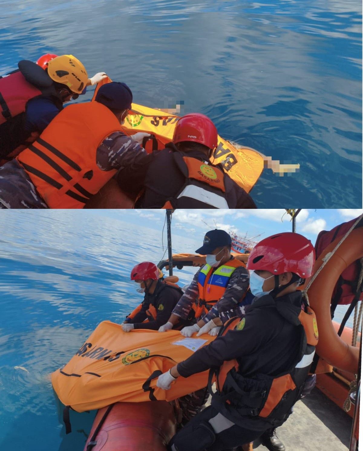 Tim SAR Gabungan Berhasil Temukan Nelayan yang Terjatuh di Perairan Muara Kintap dalam Kondisi Meninggal Dunia