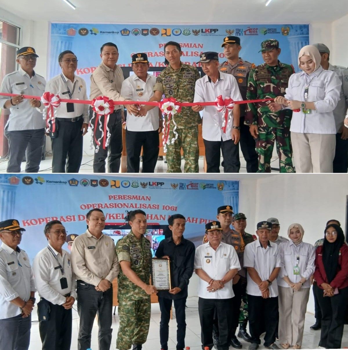 Pemkab Kapuas Ikuti Peresmian 1.061 Koperasi Merah Putih Bersama Presiden RI