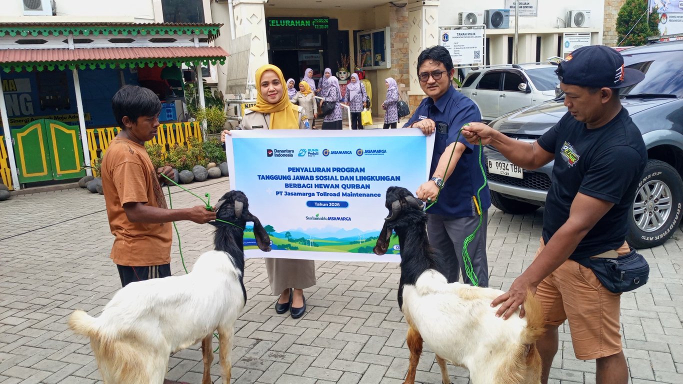 Wujud Kepedulian Sosial, PT Jasamarga Tollroad Maintenance Salurkan Bantuan Hewan Kurban Senilai Rp480 Juta untuk 1.650 Penerima Manfaat