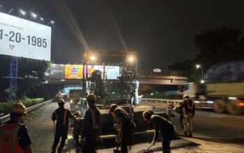 Tingkatkan Keamanan dan Kenyamanan Pengguna Jalan, PT Jasamarga Tollroad Maintenance Laksanakan Pekerjaan Rekonstruksi dan SFO di Ruas Tol Jakarta–Tangerang