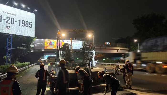 Tingkatkan Keamanan dan Kenyamanan Pengguna Jalan, PT Jasamarga Tollroad Maintenance Laksanakan Pekerjaan Rekonstruksi dan SFO di Ruas Tol Jakarta–Tangerang