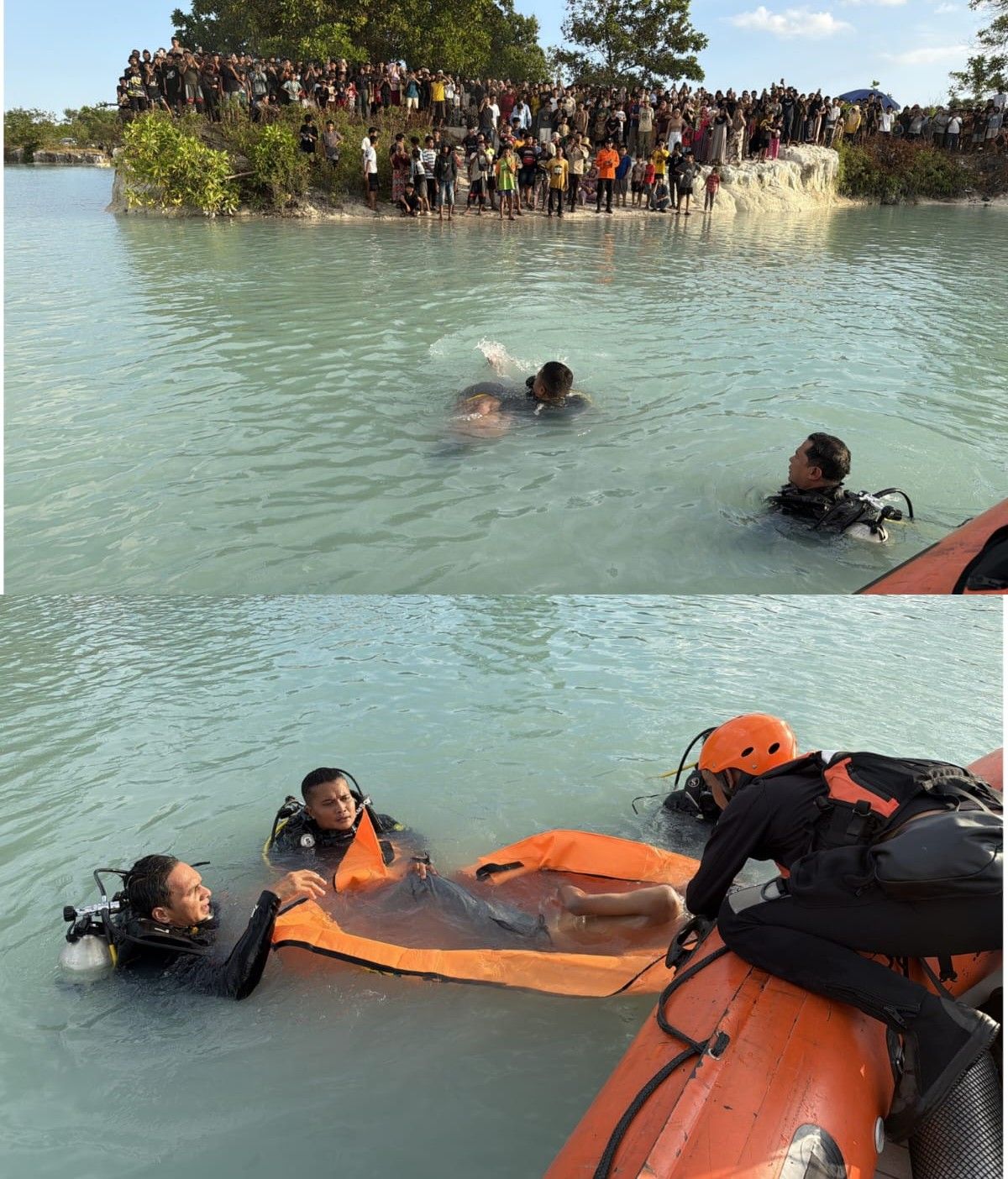 Operasi SAR di Danau Biru Berakhir, Korban Tenggelam Ditemukan Meninggal