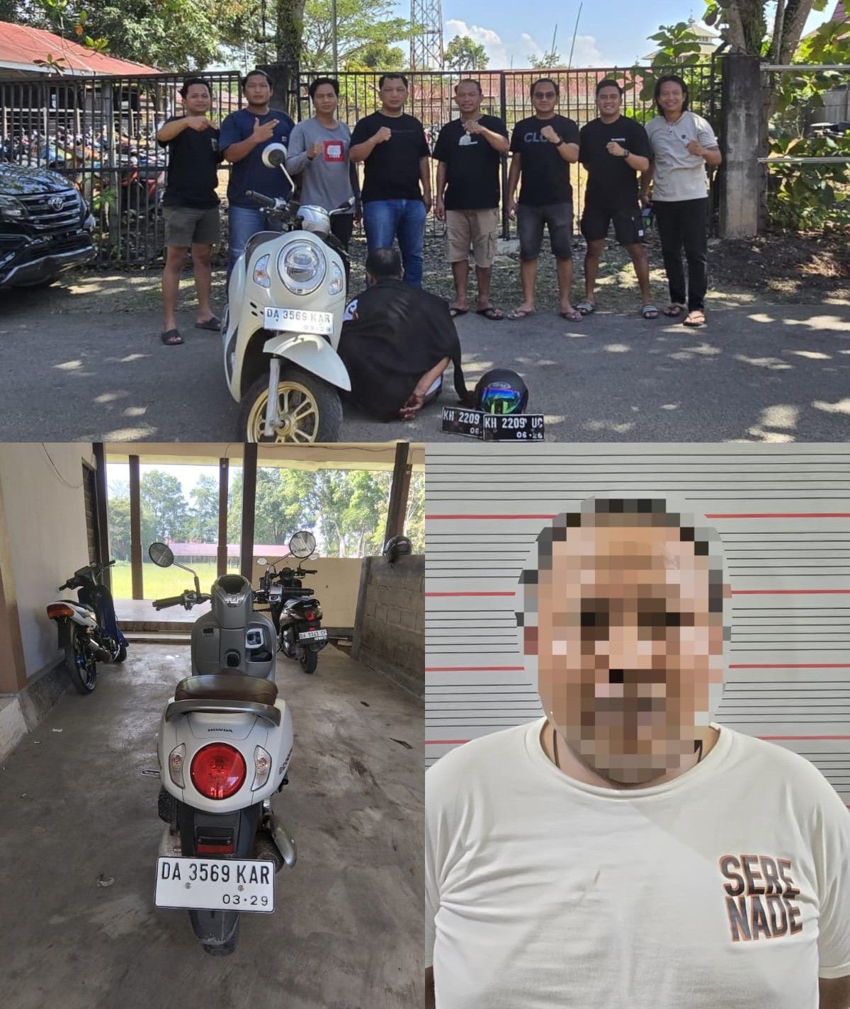Kesal kepada Korban, Pria di Banjar Diduga Curi Motor Mahasiswi Kapuas, Ditangkap Tim Gabungan