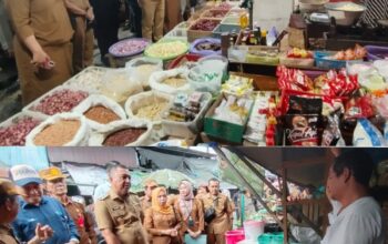 Pantau Harga Sembako di Pasar Blok R, Wabup Kapuas: Stok Aman Meski Sejumlah Komoditas Naik