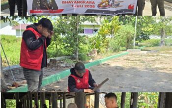 Sambut Hari Bhayangkara ke-80, Polres Kapuas Gelar Bakti Religi di Rumah Betang Menggatang Utus