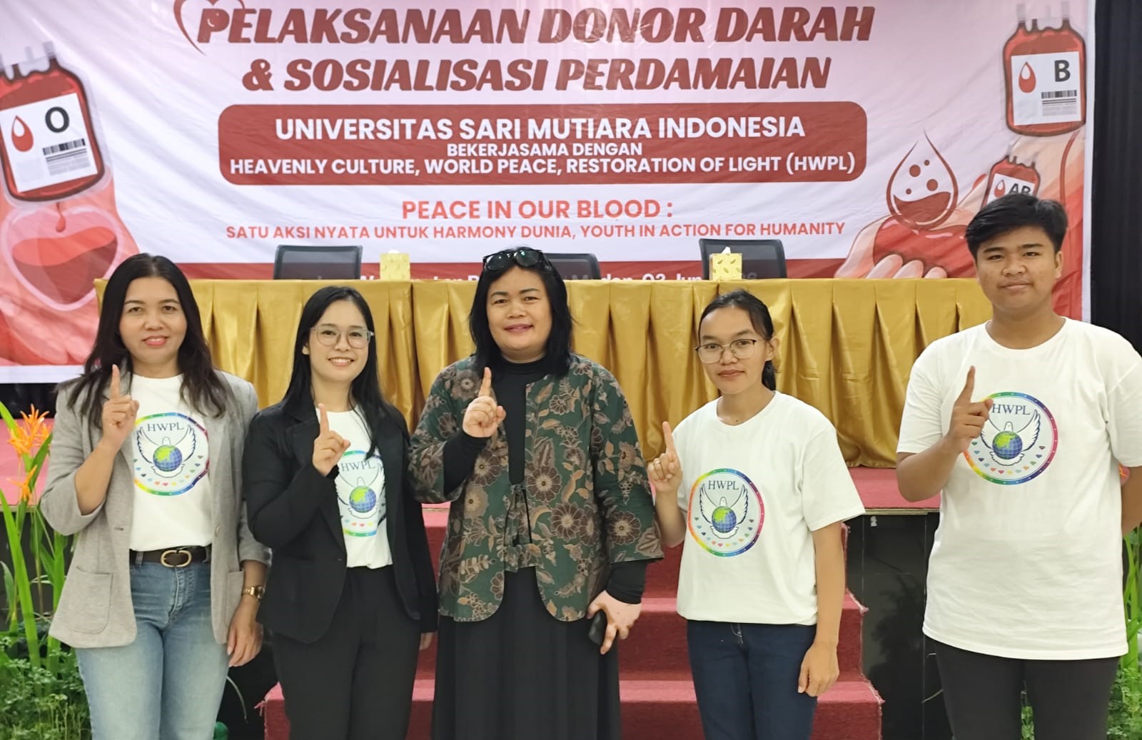 117 Kantong Darah Terkumpul dalam Aksi Donor Darah HWPL dan IPYG di Jakarta dan Medan