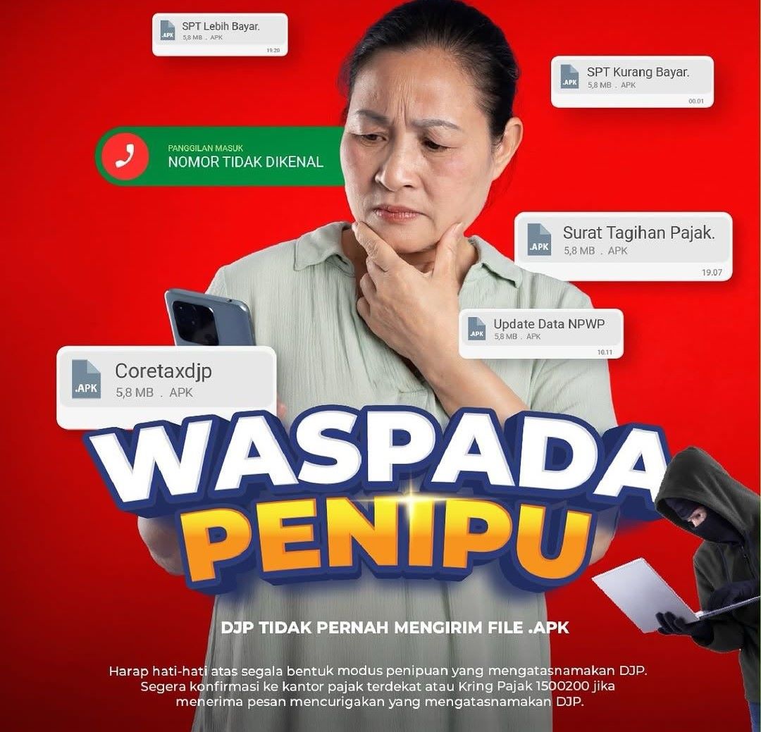 Waspada Penipuan Berkedok Tagihan Pajak Melalui Email,  Masyarakat Diminta Selalu Verifikasi Informasi dari DJP