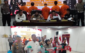 Polres Kapuas Ungkap Kasus Curat,Curas dan Narkoba, Amankan 9 Tersangka Lintas Provinsi dan Berbagai Barang Bukti
