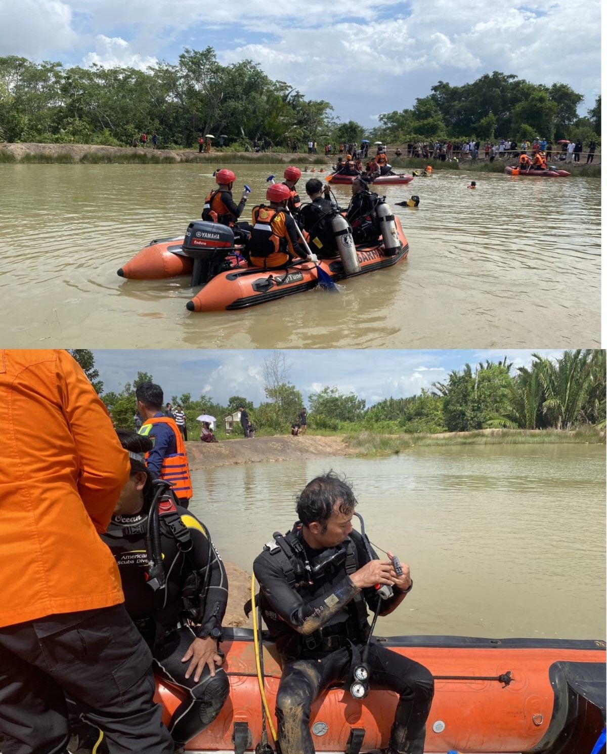 Seorang Anak Diduga Tenggelam di Danau Arraudah 6, Tim SAR Gabungan Lakukan Pencarian