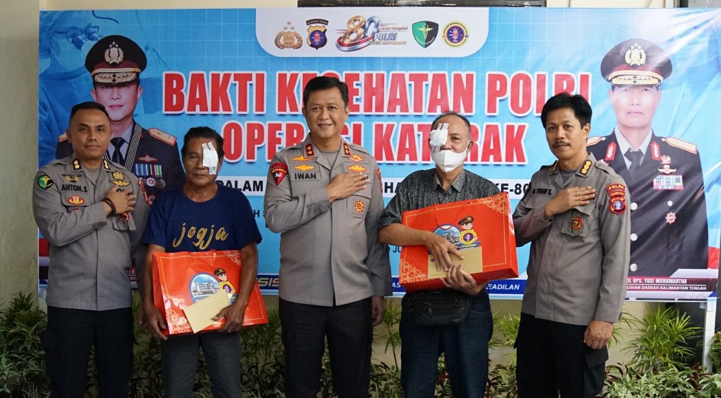 Polda Kalteng Gelar Operasi Katarak Gratis untuk Masyarakat Dalam Giat Bakti kesehatan Hari Bhayangkara ke-80