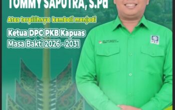 Tommy Saputra Terpilih Kembali Menjadi Ketua PKB Kapuas Tommy Saputra Terpilih Kembali Menjadi Ketua PKB Kapuas