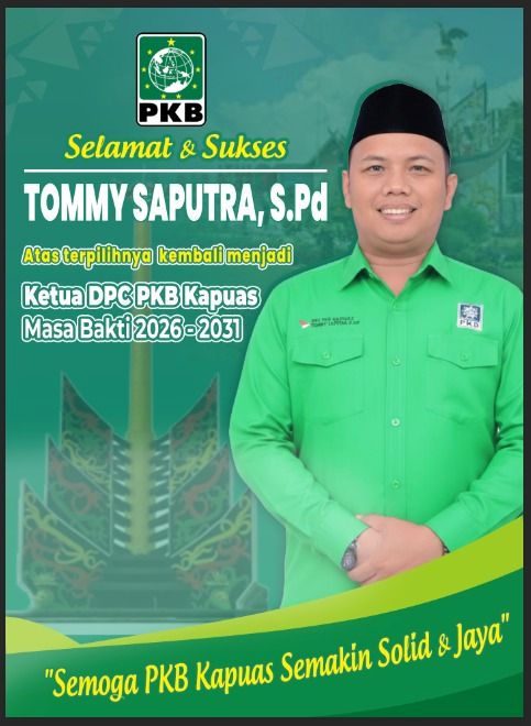 Tommy Saputra Terpilih Kembali Menjadi Ketua PKB Kapuas