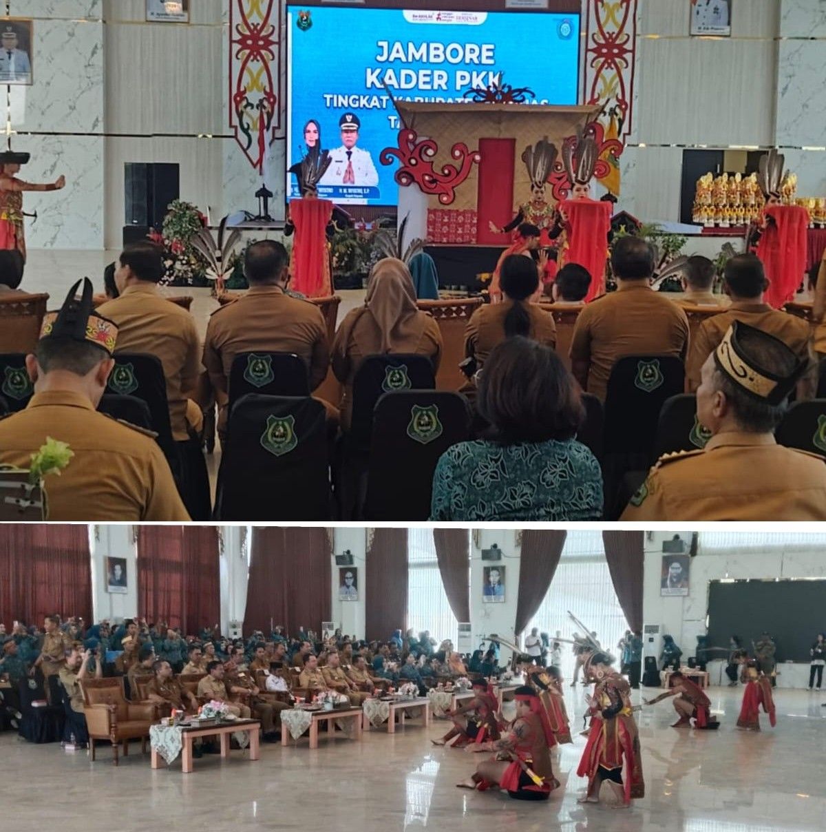 Tari Pakat Manggatang Tarung Akan Kamiar, Tampil Meriahkan Jambore PKK Kabupaten Kapuas 2026