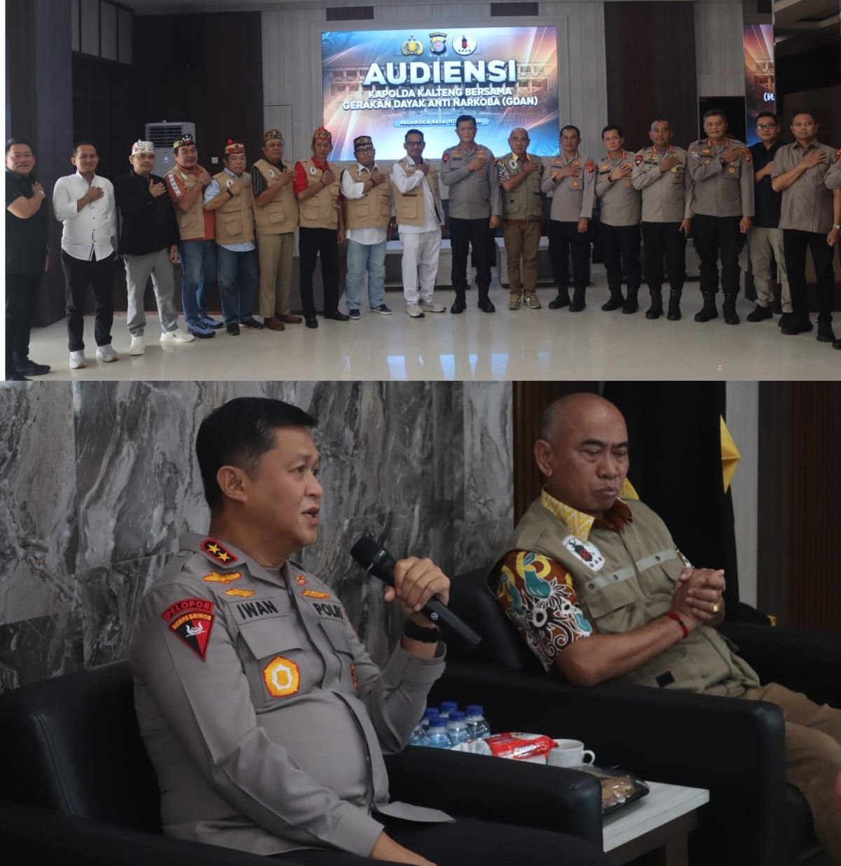 Audiensi  GDAN, Kapolda Kalteng Komitmen Perkuat Pemberantasan Narkoba