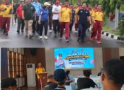 Sambut HUT Bhayangkara ke-80, Polda Kalteng Gandeng Insan Pers Perkuat Sinergi Lewat Jalan Sehat