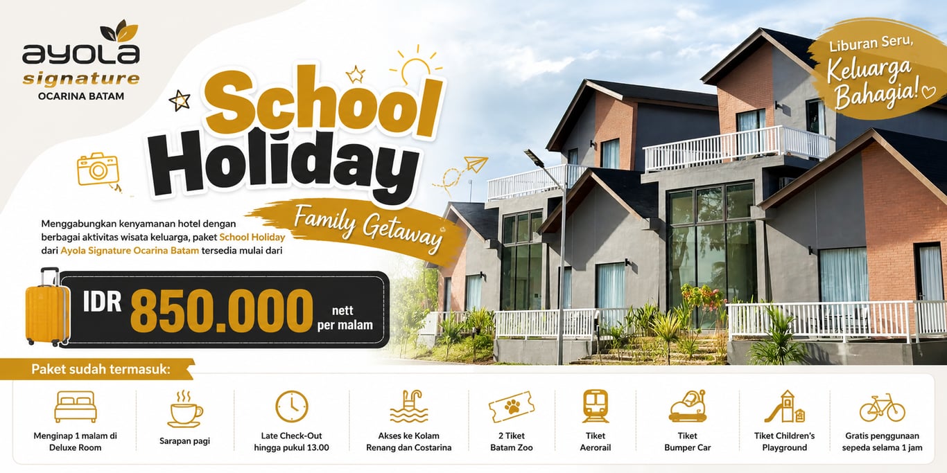 School Holiday 2026 Bersama Topotels Hotels & Resorts