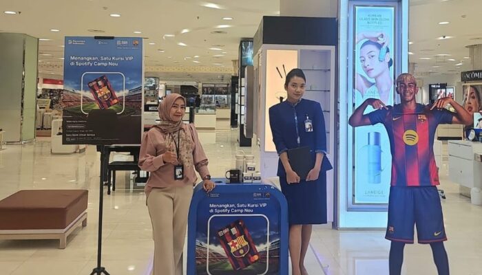 BRI Kalimalang Ramaikan Emporium Pluit dengan Booth Pembukaan Rekening dan Kartu Debit Eksklusif FC Barcelona