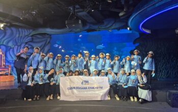 Tebar Kebahagiaan di Bulan Muharam, YBM BRI RO Jakarta 1 Ajak Anak Yatim Belajar dan Berwisata Edukatif di Jakarta Aquarium Safari