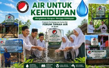 Pasca Bencana, FTA diaspora Indonesia bangun 5 Sumur Bor Jadi Solusi Air Bersih di Aceh