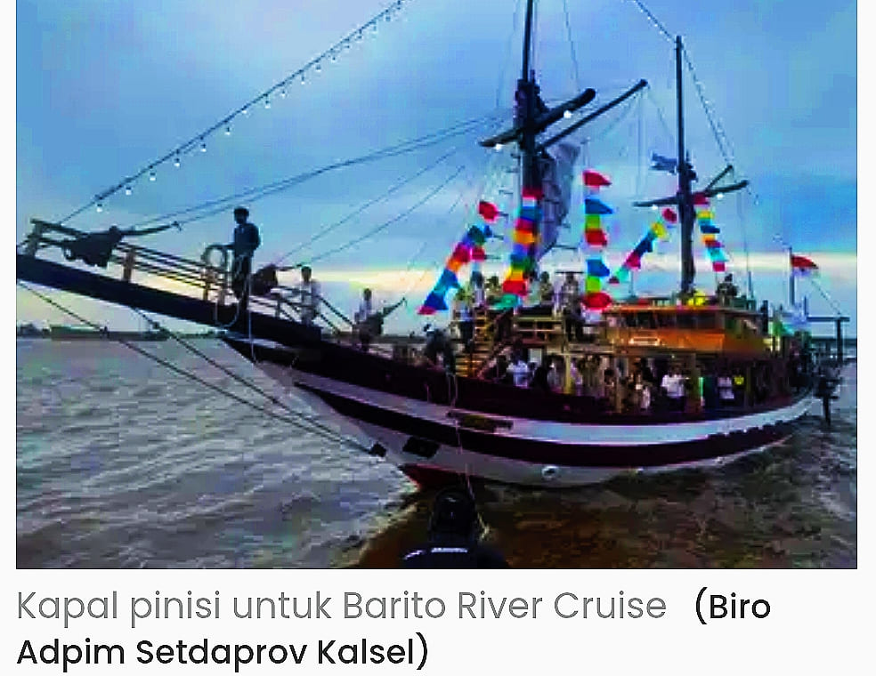 Operasional Kapal Pinisi Barito River Cruise Dihentikan