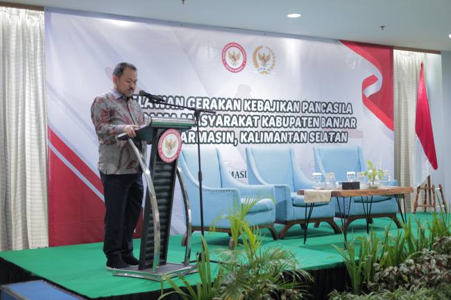 Anggota DPR RI Bersama BPIP dan Relawan, Sosialisasikan Pancasila di Kalsel