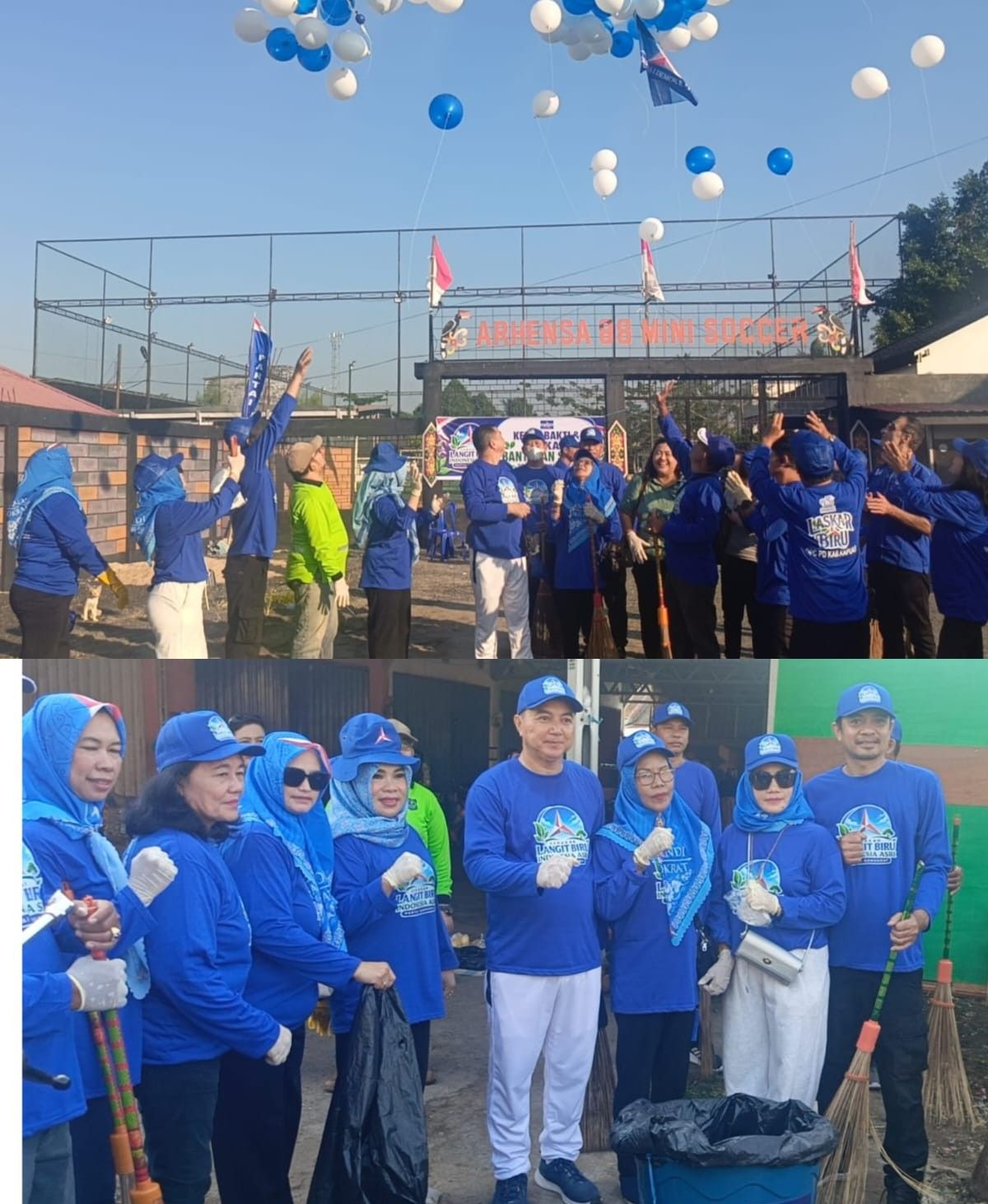 Peringati HUT ke-25, DPC Demokrat Kapuas Gelar Gerakan Langit Biru Bersama Pemkab Bersihkan Pasar dan Bantaran Sungai