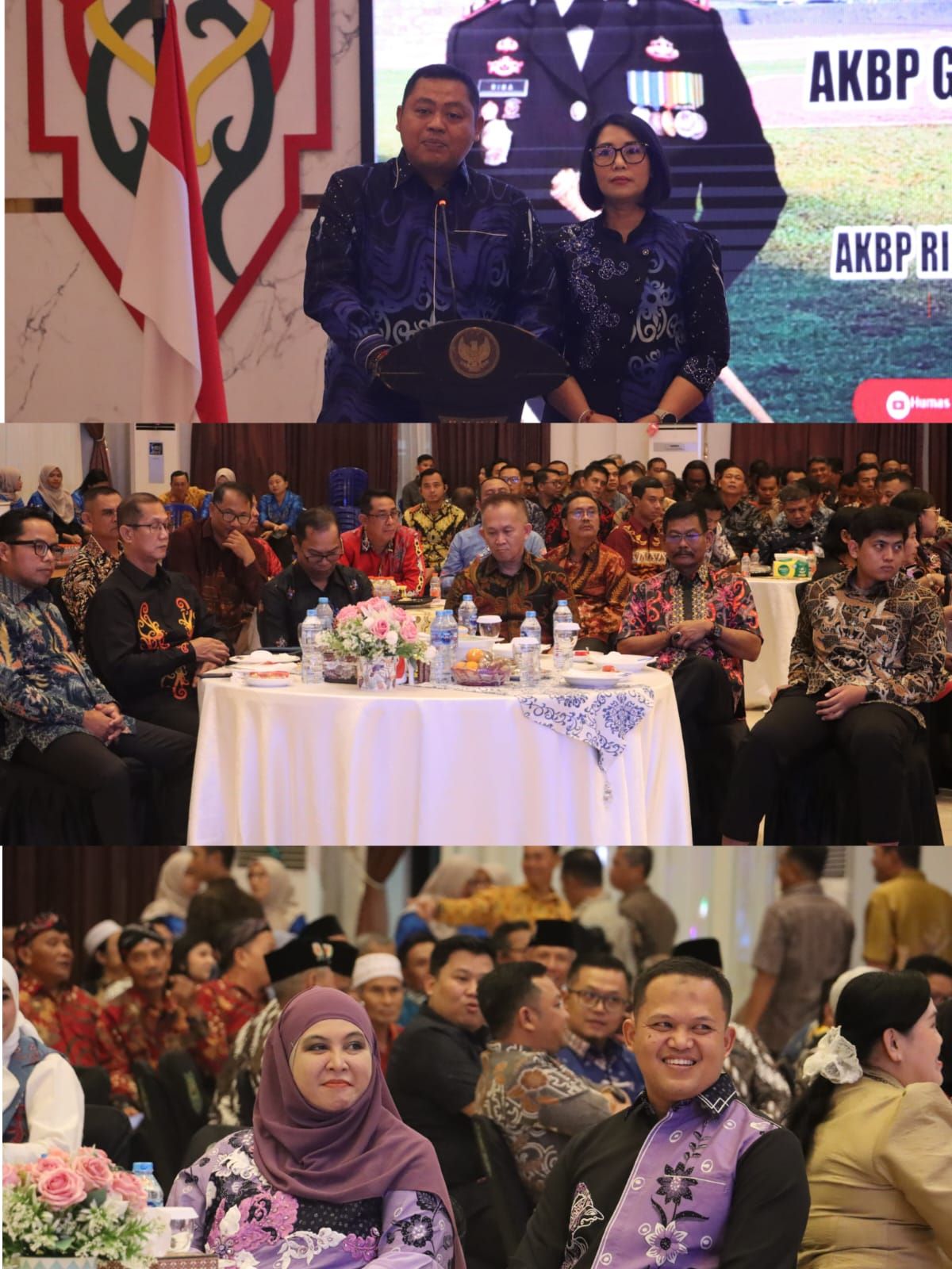 Ramah Tamah dan Kenal Pamit Kapolres Kapuas : AKBP Gede Eka Yudharma Serahkan Tongkat Komando Kepada AKBP Rian Perwitasari