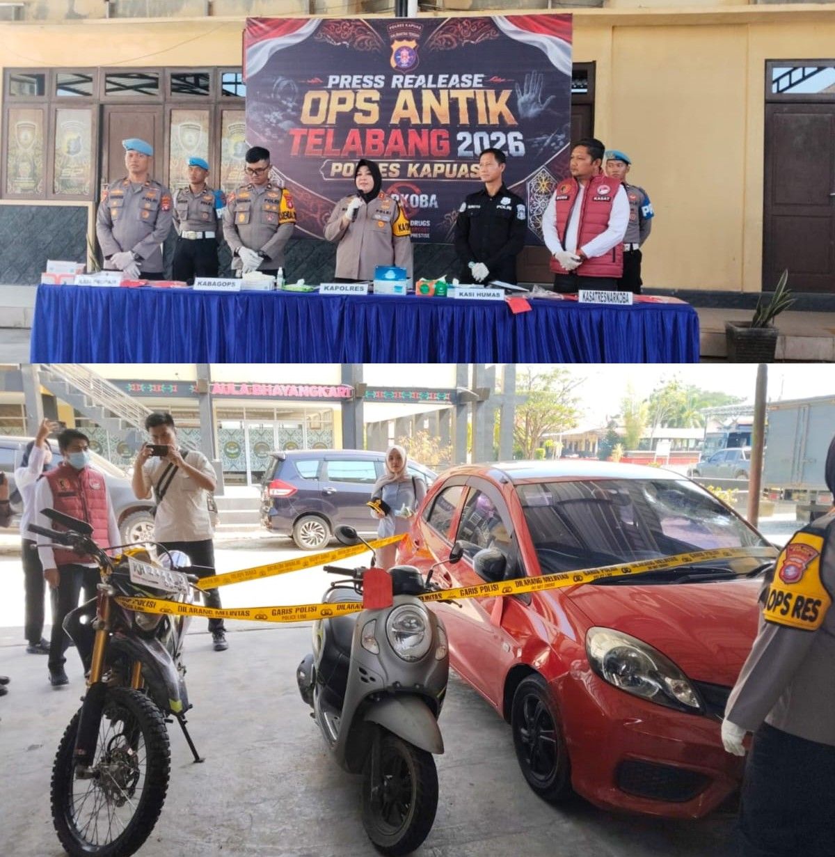 Polres Kapuas Serius Perangi Narkoba,sejak  pertengahan Juli berhasil Amankan 8 Tersangka